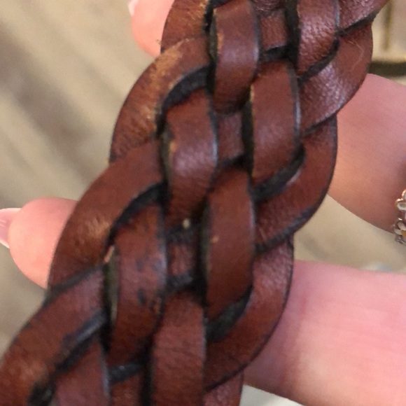 Triple braided leather belt - Picture 3 of 4